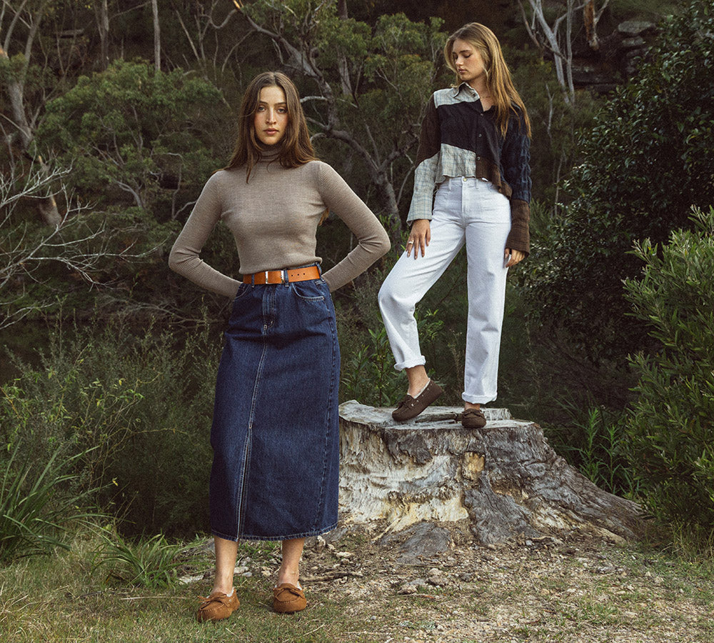 EVERAU® UGG Slippers Women Sheepskin Wool Bow Moccasins Pommie EVERAU