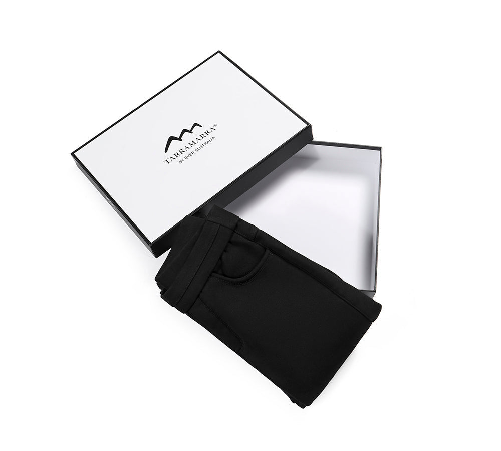 Leggings - TA Women Black Leggings Laney Wool Fleece Lining