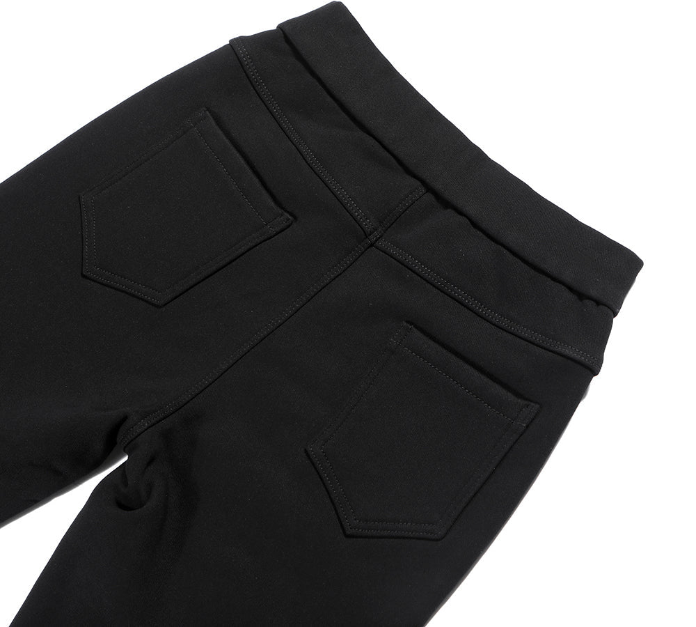 Leggings - TA Women Black Leggings Laney Wool Fleece Lining