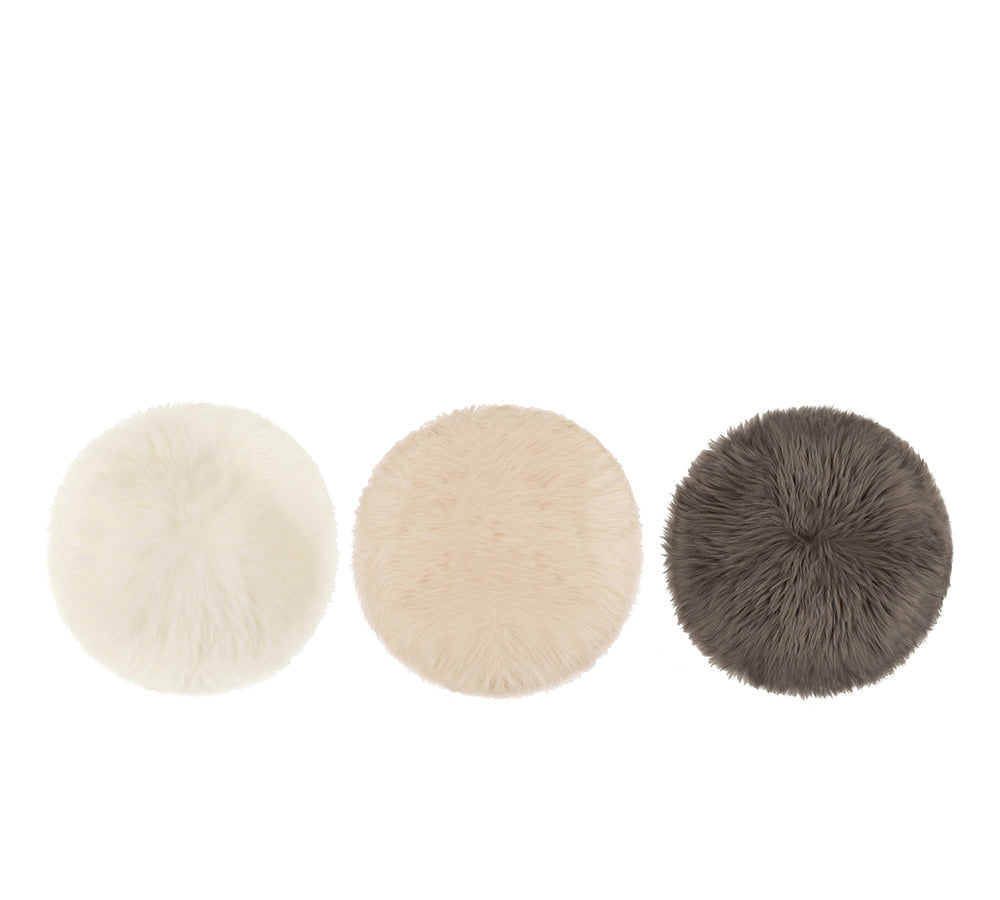 Rugs - Round Wool Seat Cushion 33cm X 33cm