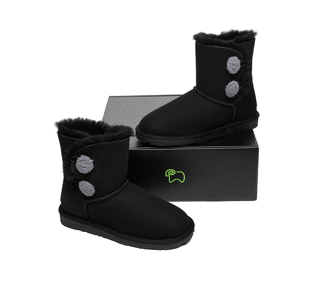 EVERAU® Ugg Women Mini Twin Button Boots Espina