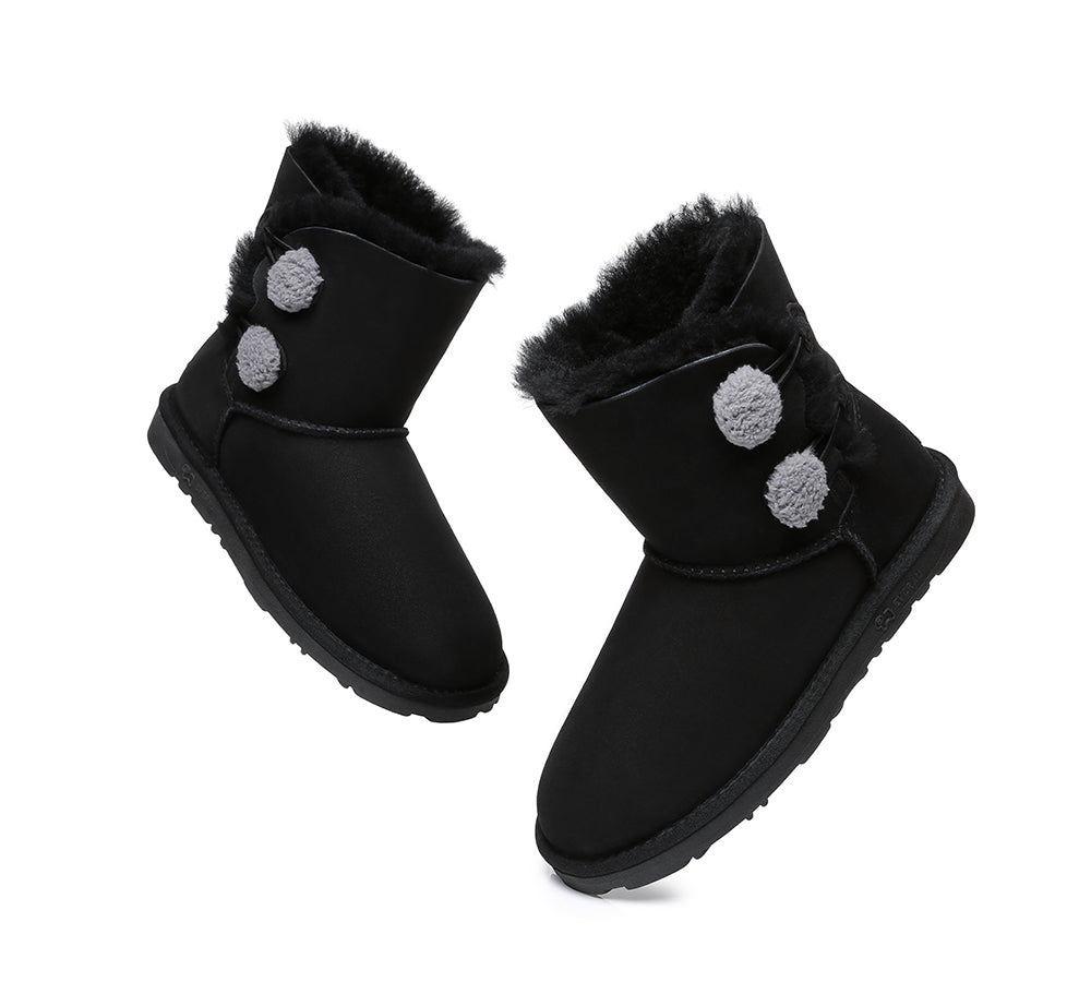 EVERAU® Ugg Women Mini Twin Button Boots Espina