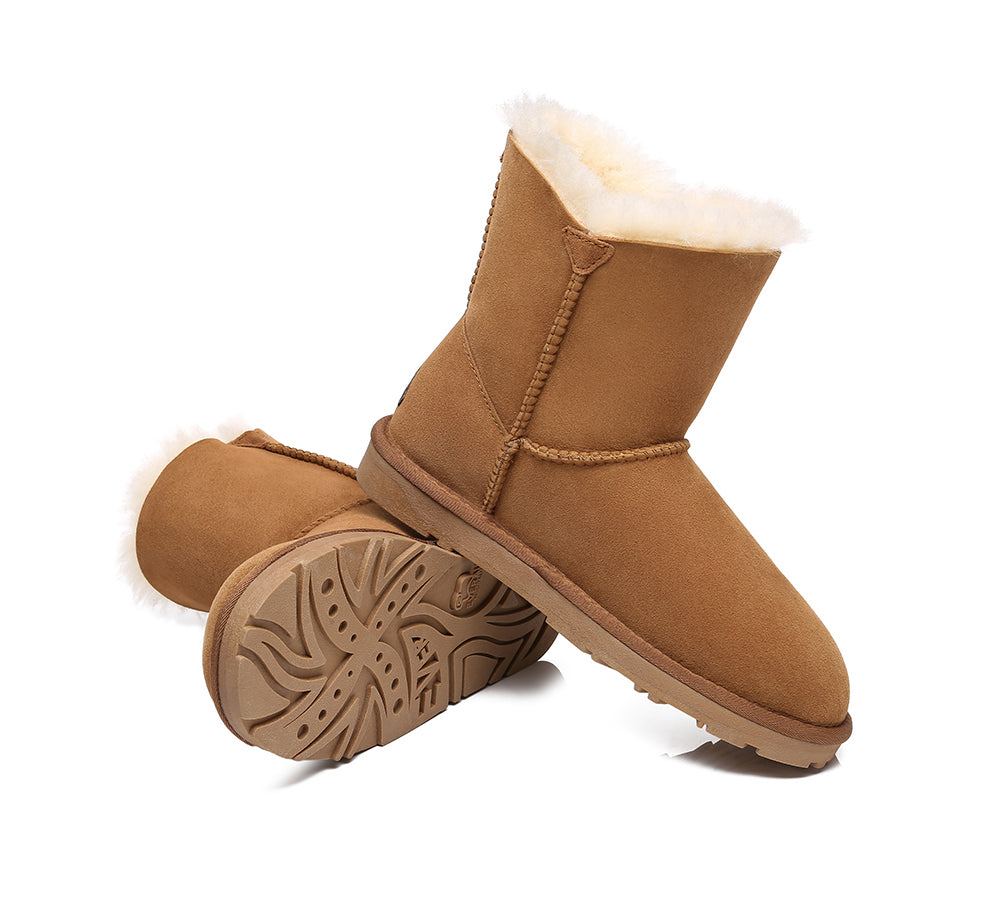 EVERAU® Ugg Women Mini Twin Button Boots Espina