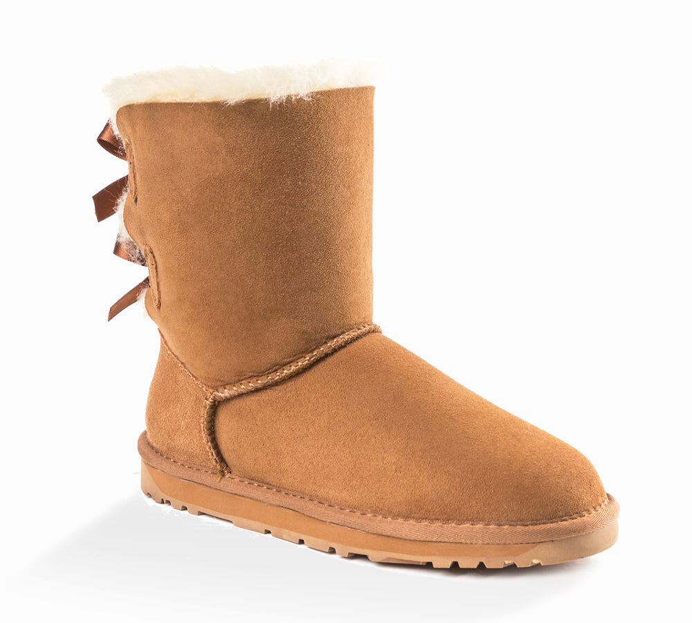 UGG Boots - UGG Classic Short Double Bailey Bow Women Boots UGG EXPRESS Selected