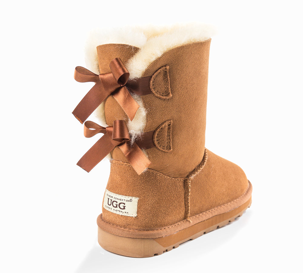 UGG Boots - UGG Classic Short Double Bailey Bow Women Boots UGG EXPRESS Selected