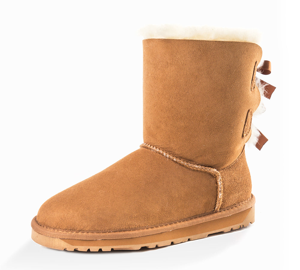 UGG Boots - UGG Classic Short Double Bailey Bow Women Boots UGG EXPRESS Selected