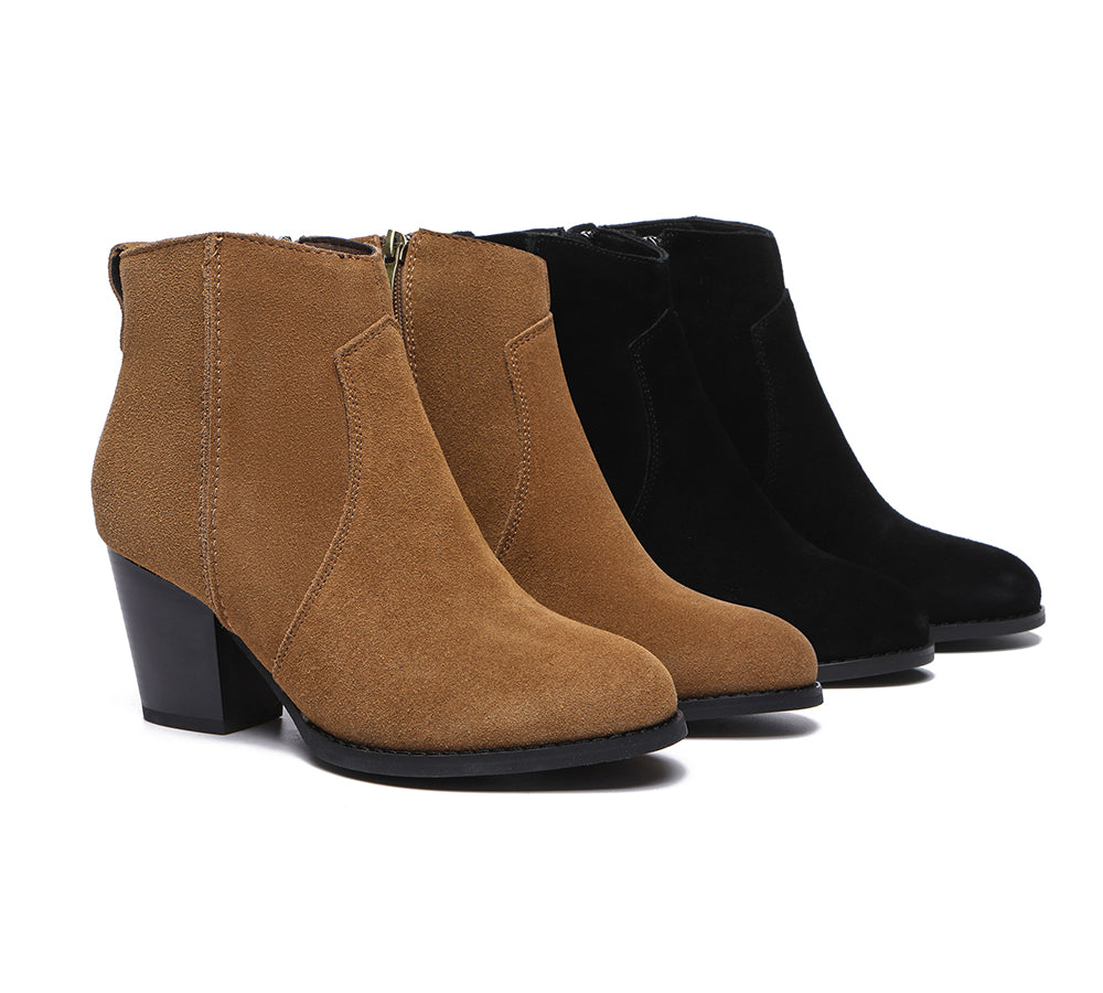 TARRAMARRA® Ankel Leather Heel Boots Women Velora