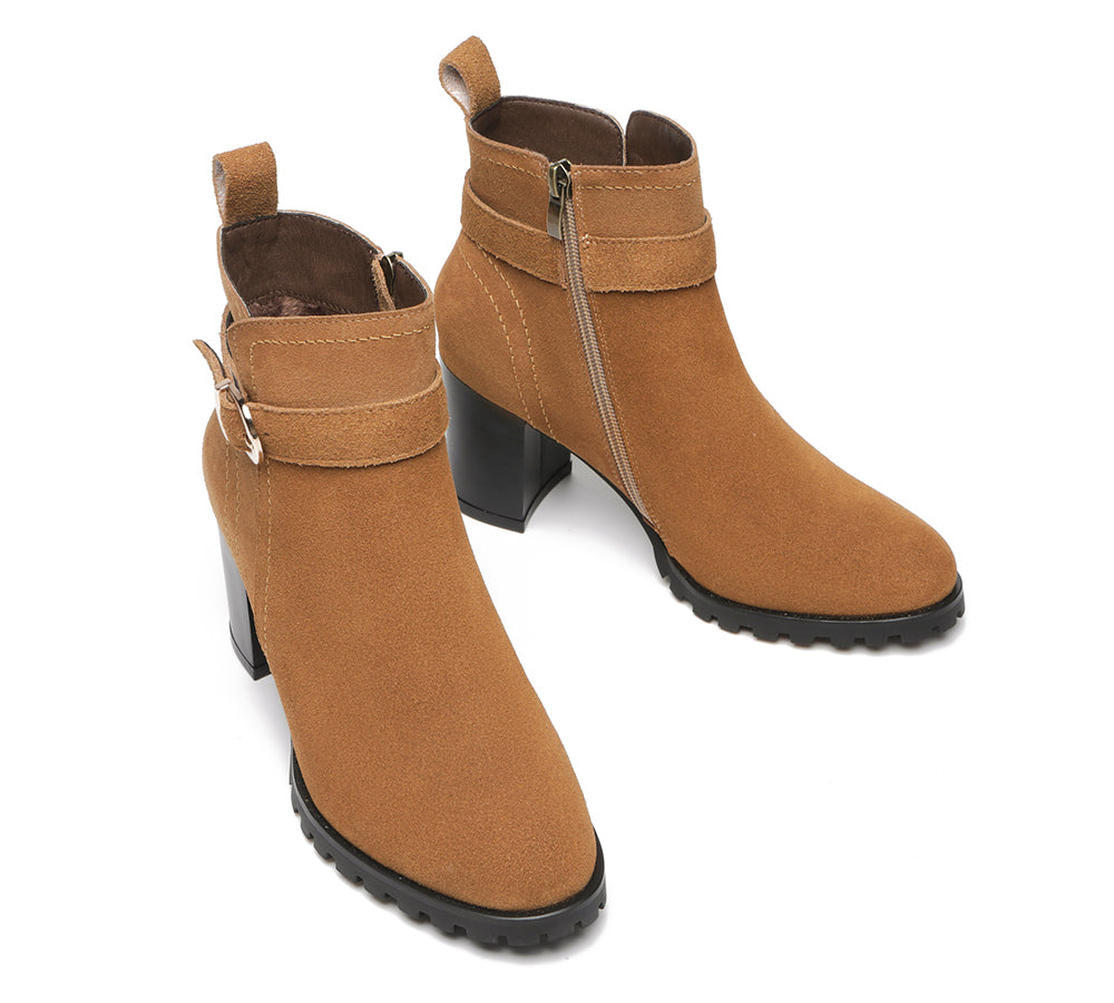 TARRAMARRA® Leather Ankel Heel Boots Women Vica