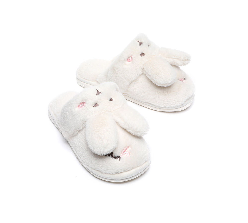 TARRAMARRA® Ultra Plush Bunny Strap Slippers