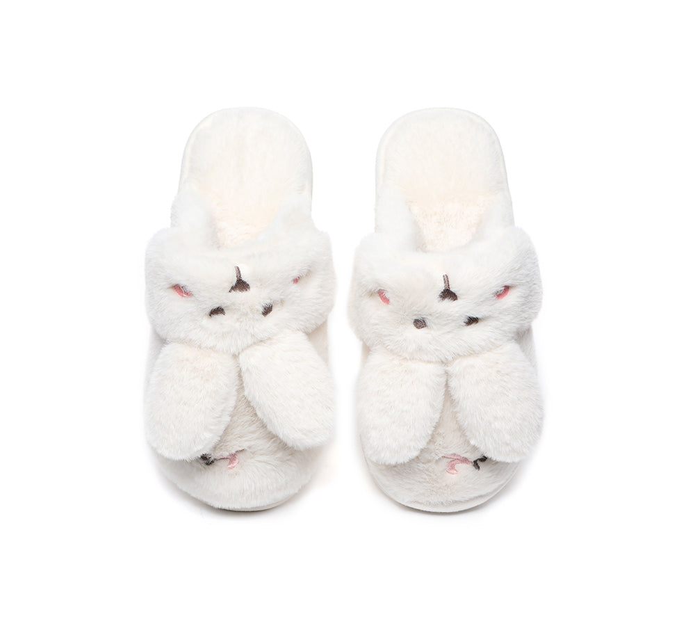 TARRAMARRA® Ultra Plush Bunny Strap Slippers