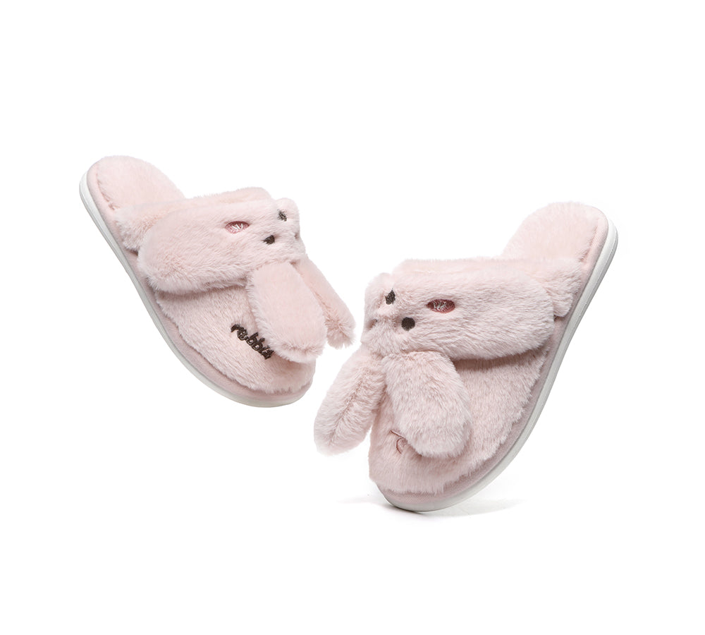 TARRAMARRA® Ultra Plush Bunny Strap Slippers