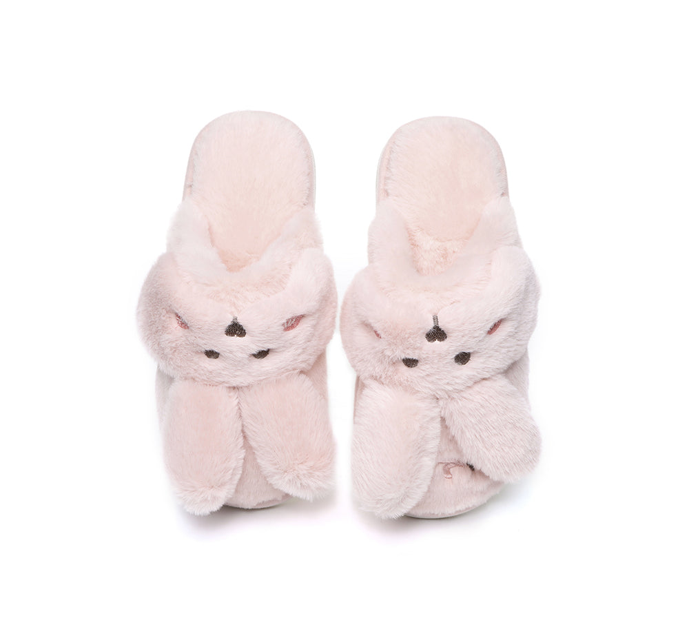 TARRAMARRA® Ultra Plush Bunny Strap Slippers