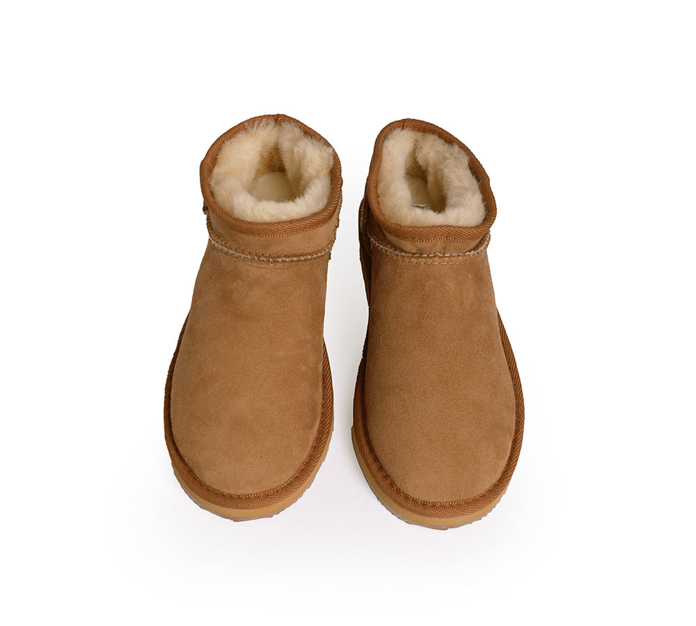 Urban UGG® Unisex Sheepskin Wool Ankle Ultra Mini Boots