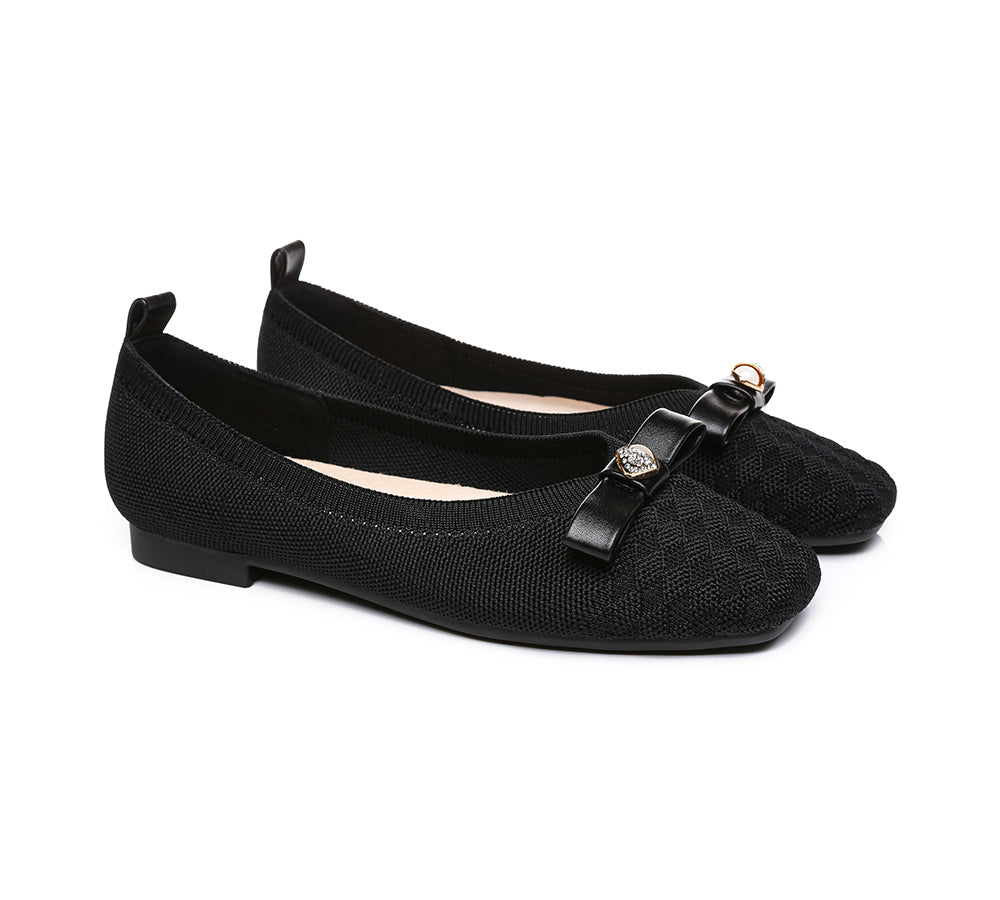 EVERAU® Flats With Bow Women Yolanda