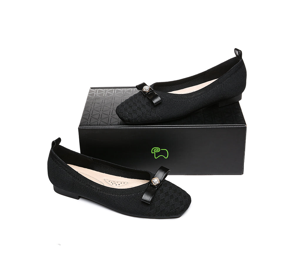 EVERAU® Flats With Bow Women Yolanda