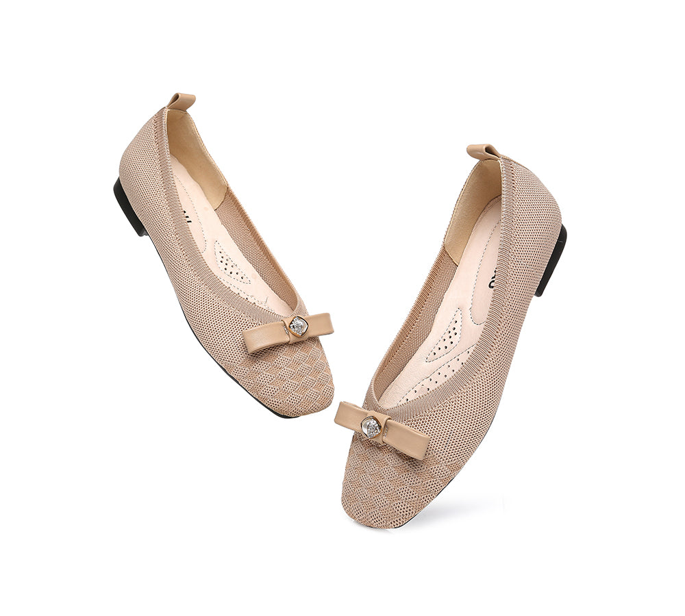 EVERAU® Flats With Bow Women Yolanda