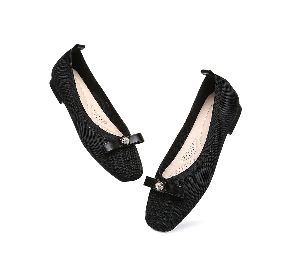 EVERAU® Flats With Bow Women Yolanda