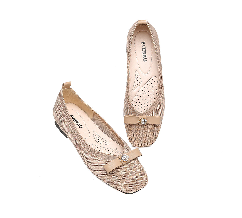 EVERAU® Flats With Bow Women Yolanda