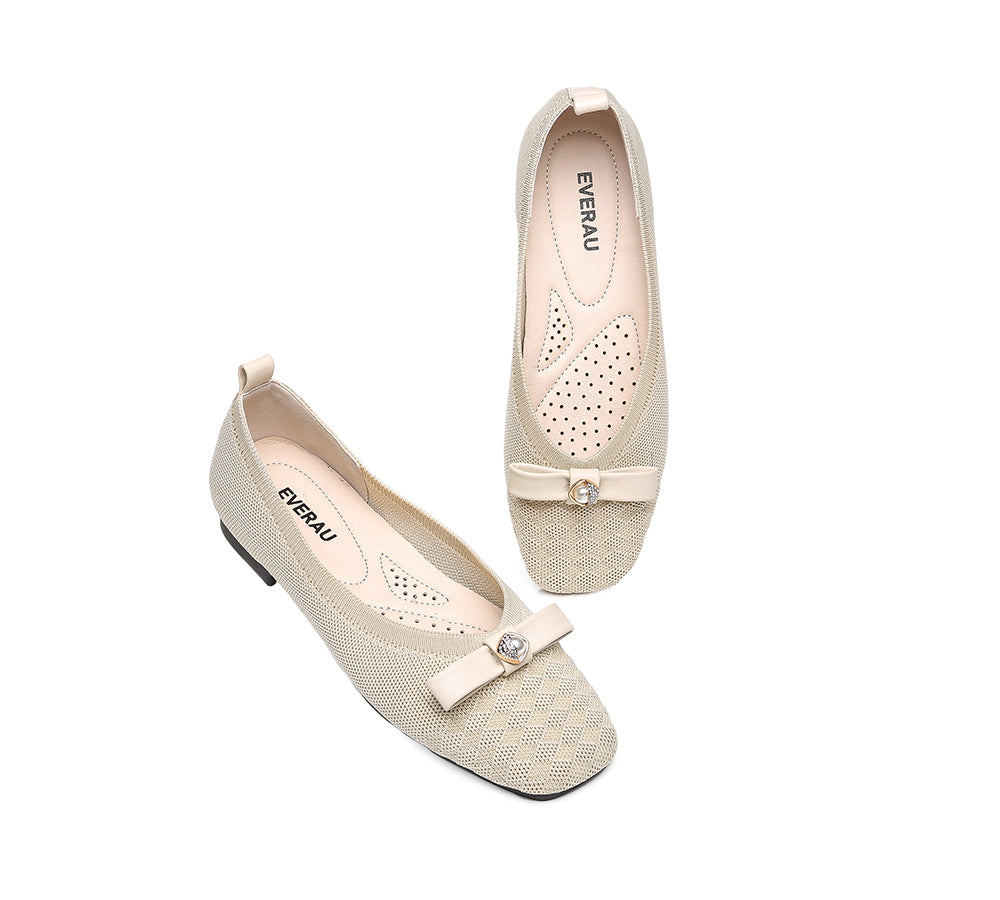 EVERAU® Flats With Bow Women Yolanda