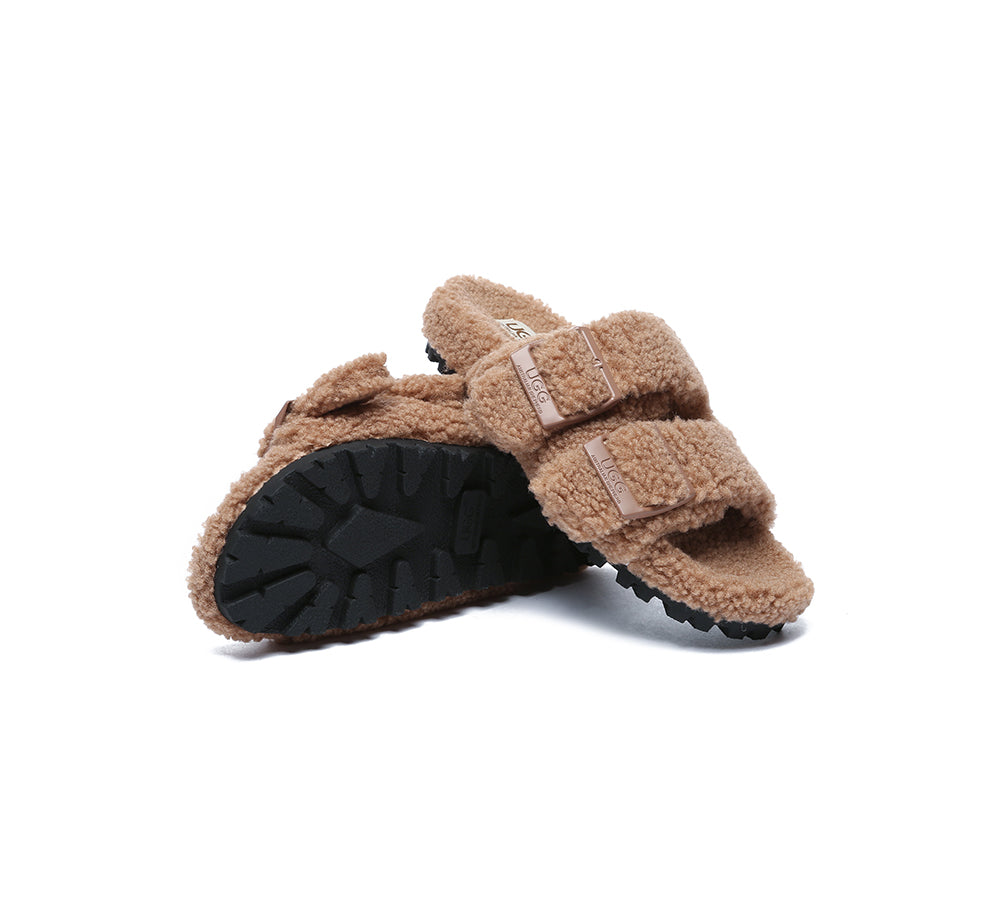 Ugg shearling sandals hot sale