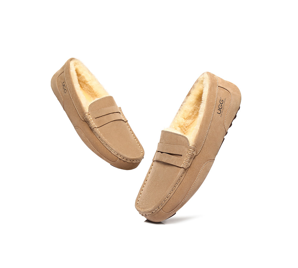 AUSTRALIAN SHEPHERD® Mens Fashion Ugg Moccasin