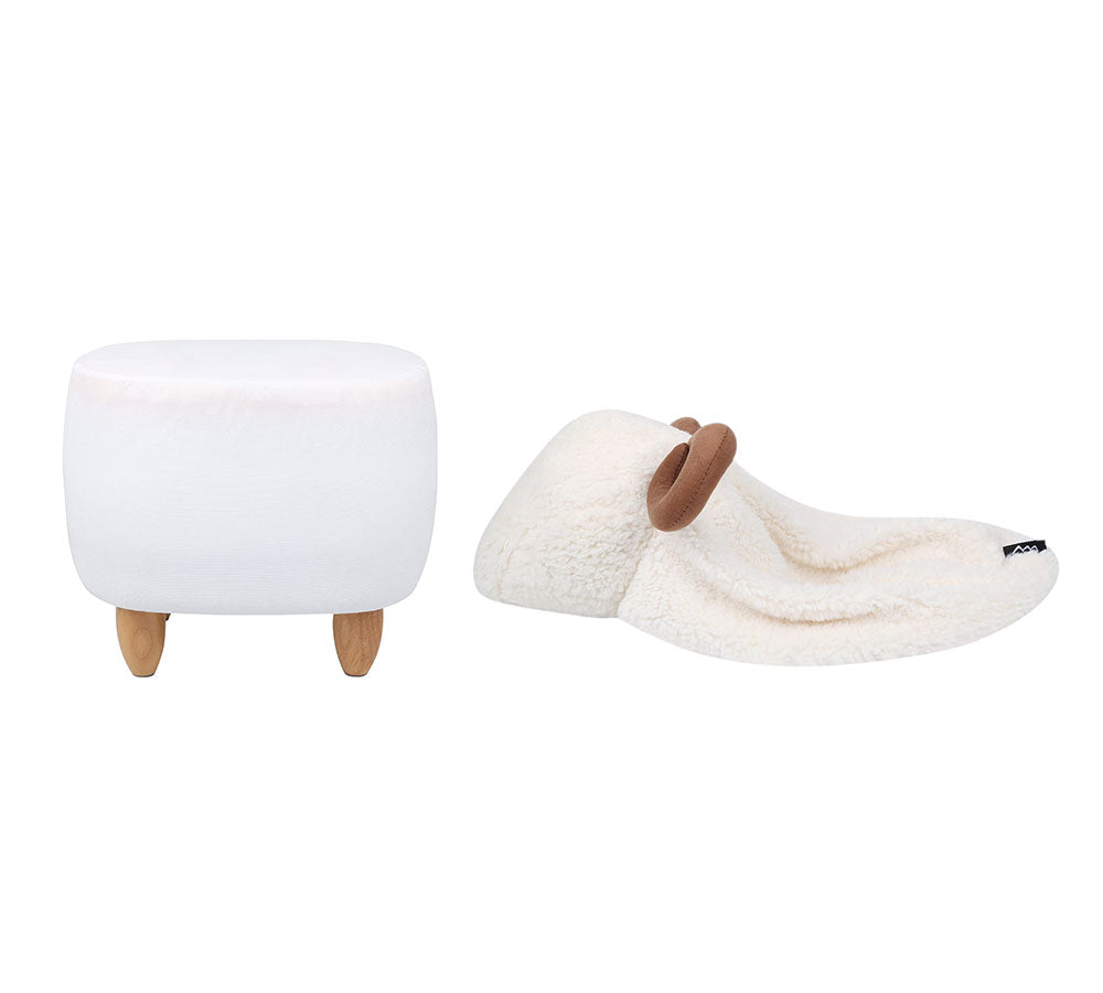 TARRAMARRA® Multi-functional Cute Ottoman Soft Sheep Pouffe