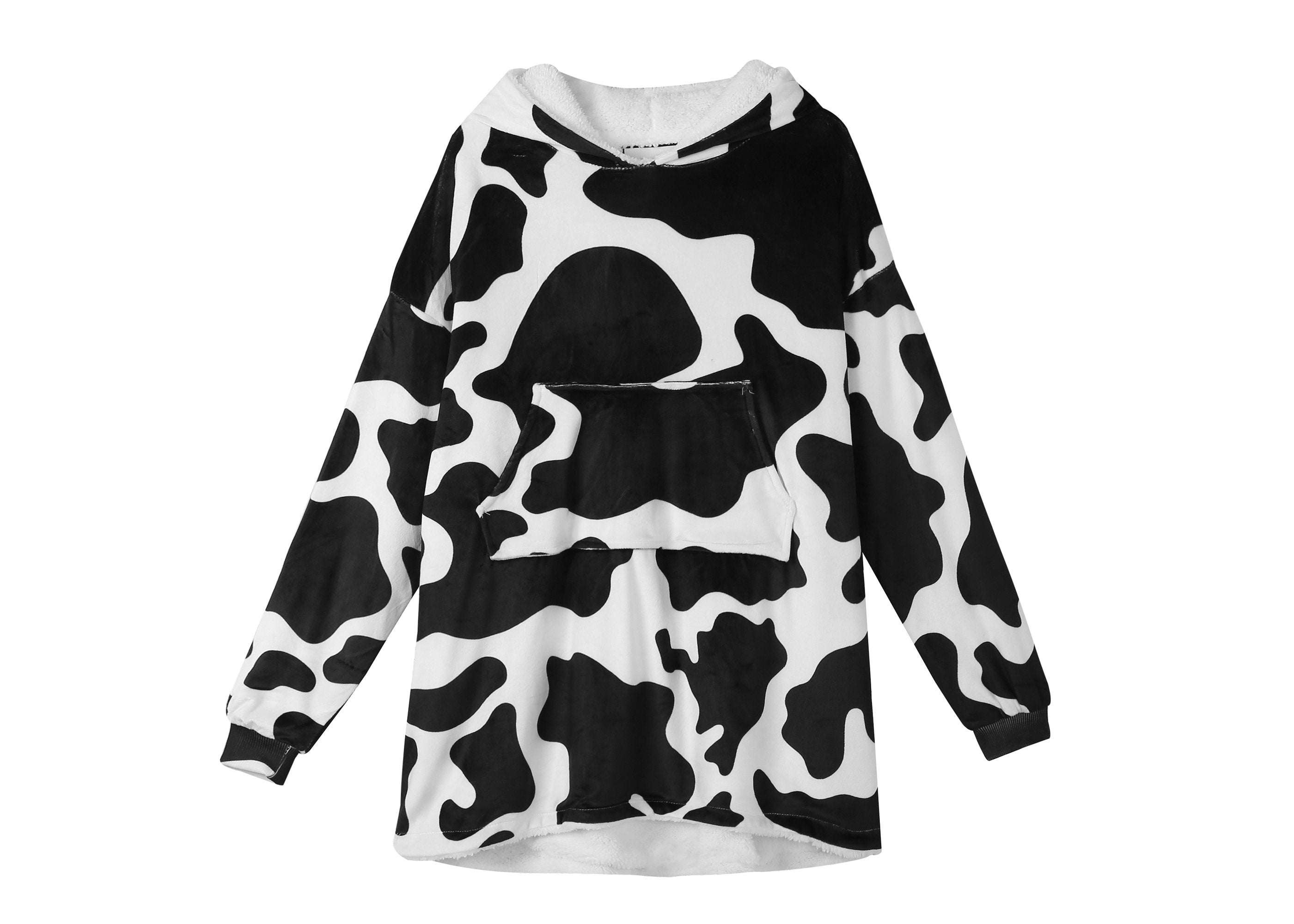 TARRAMARRA® Kids Reversible Hoodie Blanket Cow Pattern