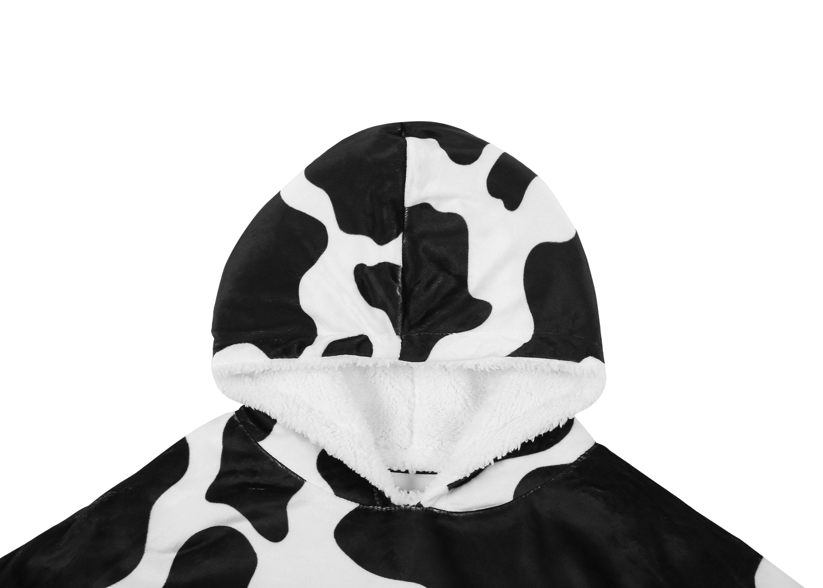 TARRAMARRA® Kids Reversible Hoodie Blanket Cow Pattern