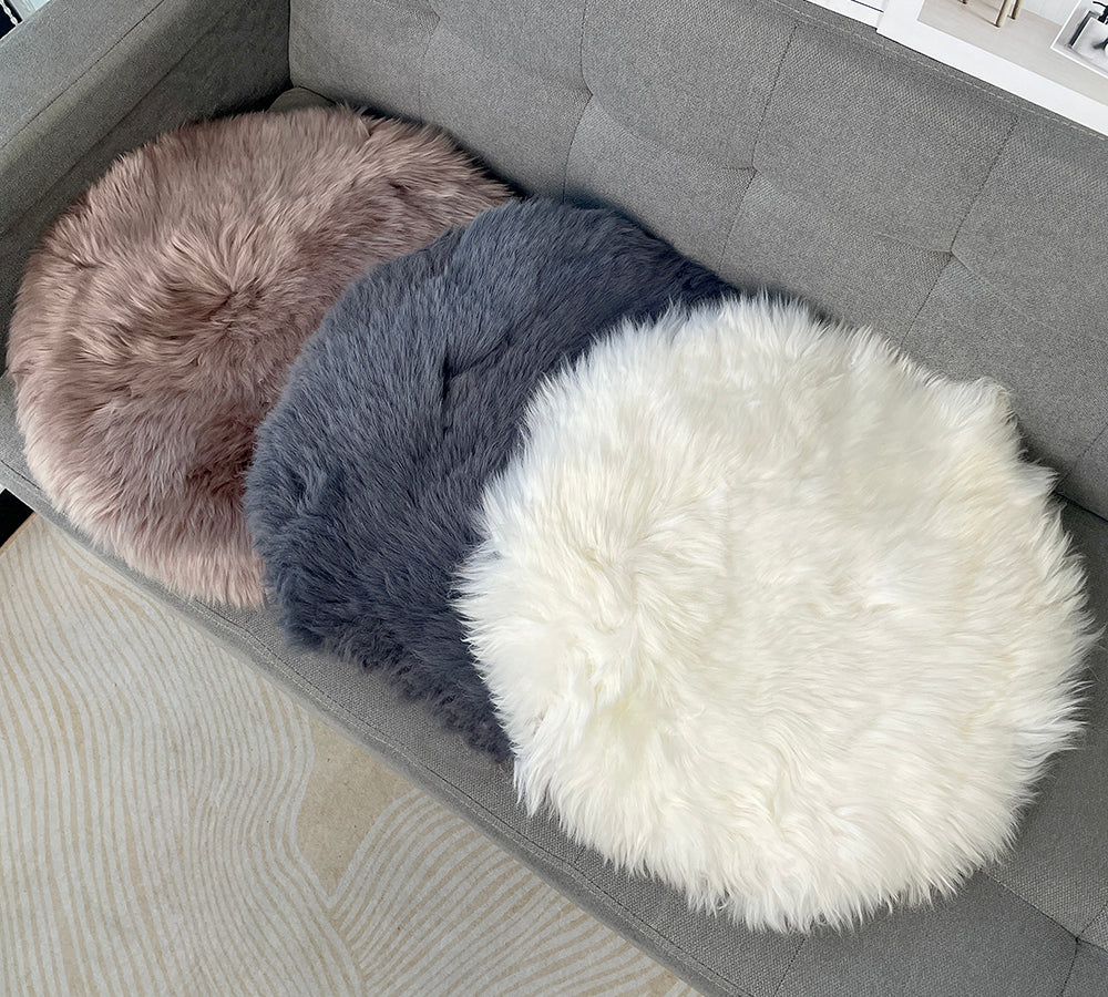 TARRAMARRA® Round Wool Seat Cushion 40cm X 40cm