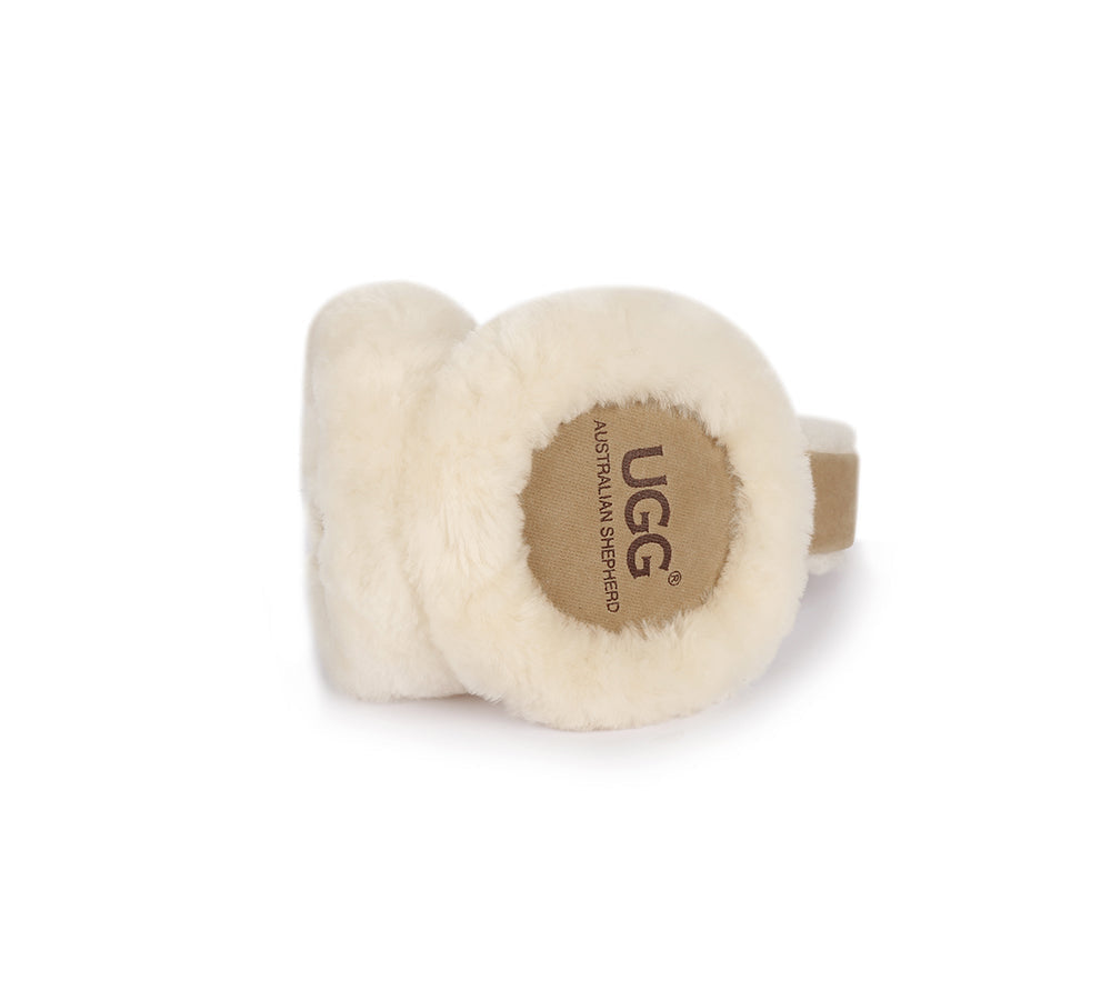 AUSTRALIAN SHEPHERD® Adjustable Sheepskin Wool Connie Earmuff