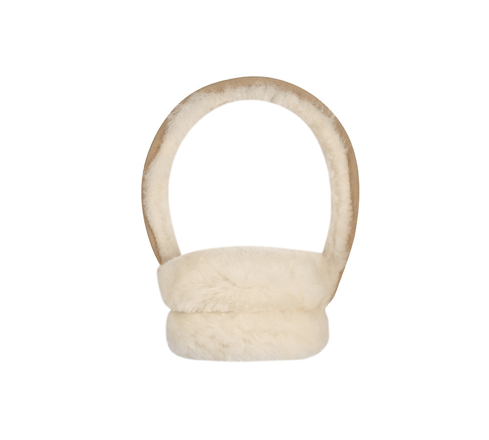 AUSTRALIAN SHEPHERD® Adjustable Sheepskin Wool Connie Earmuff