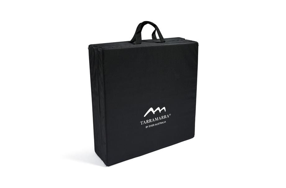 TARRAMARRA® Tri-Fold Folding Exercise Floor Mat 180X60 cm with Carrying Handles