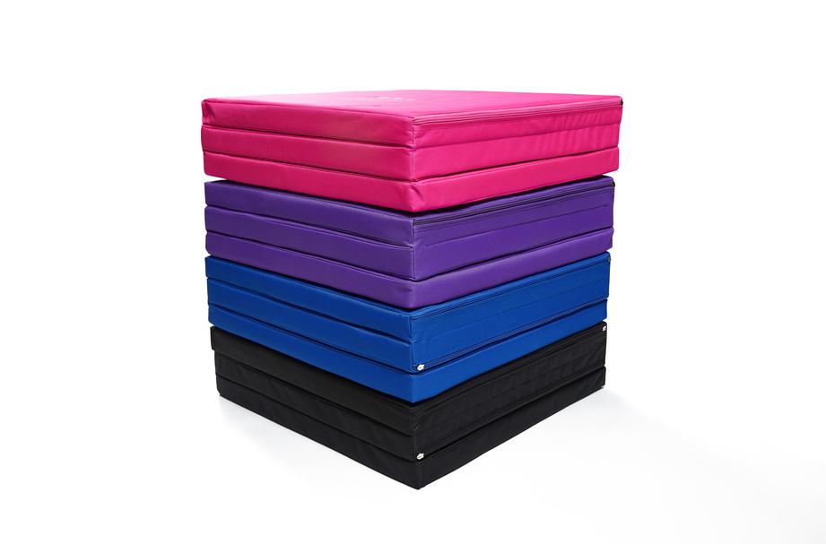 TARRAMARRA® Tri-Fold Folding Exercise Floor Mat 180X60 cm with Carrying Handles