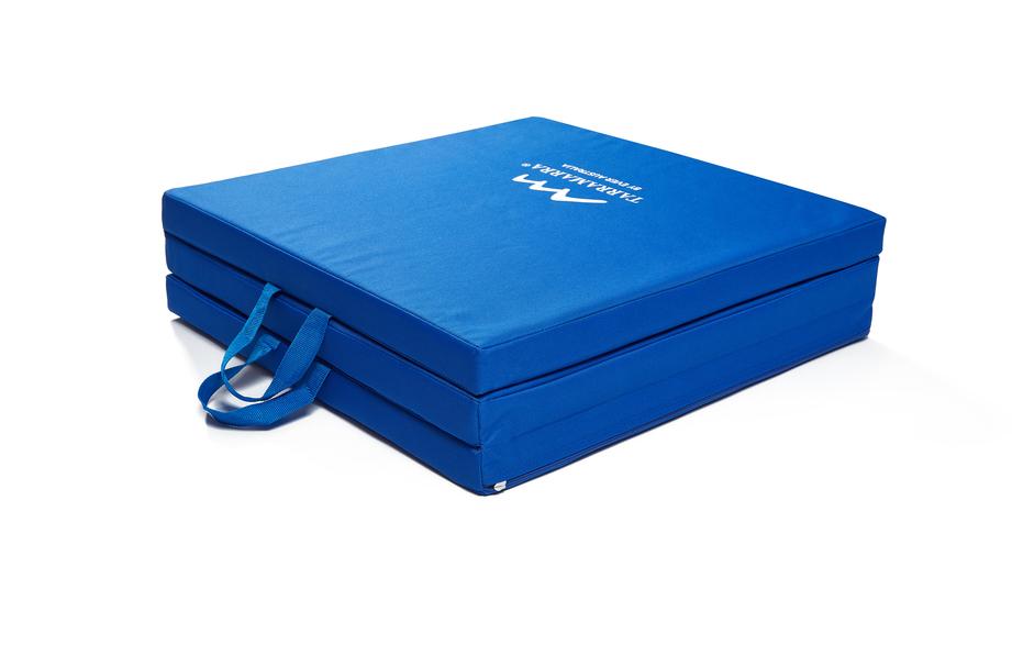 TARRAMARRA® Tri-Fold Folding Exercise Floor Mat 180X60 cm with Carrying Handles