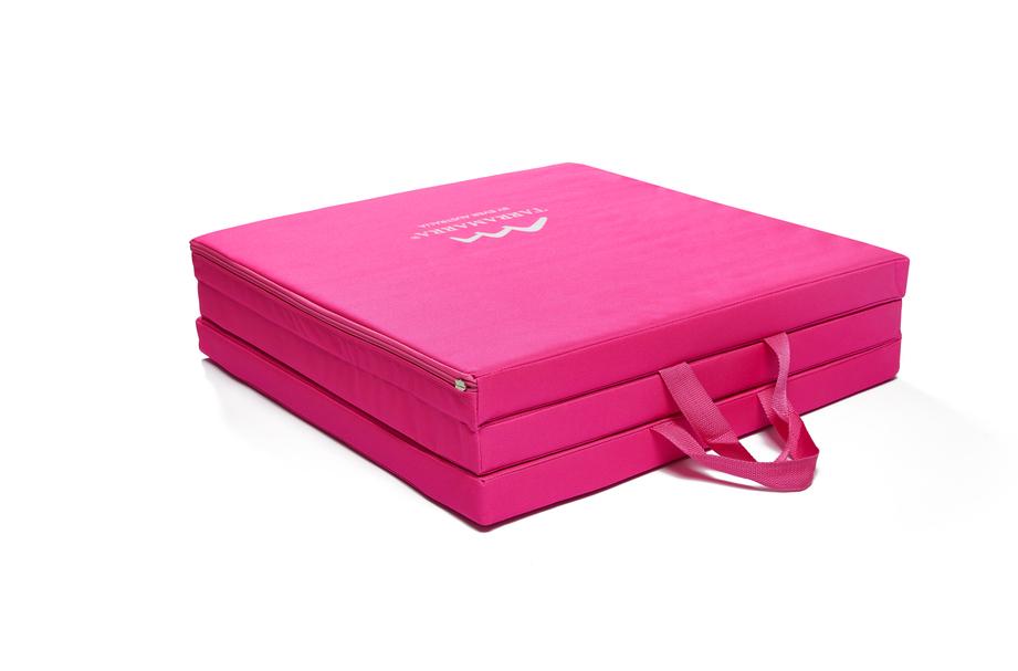 TARRAMARRA® Tri-Fold Folding Exercise Floor Mat 180X60 cm with Carrying Handles