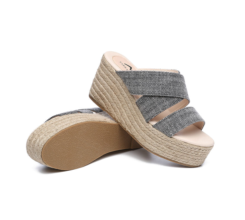 TARRAMARRA® Women's Crossover-Strap Platform Heels Slip-on Sandal Slides Wedges Julie