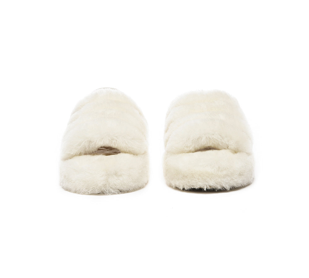 AUSTRALIAN SHEPHERD® UGG Kids Fluffy Slides Slingback Puffy