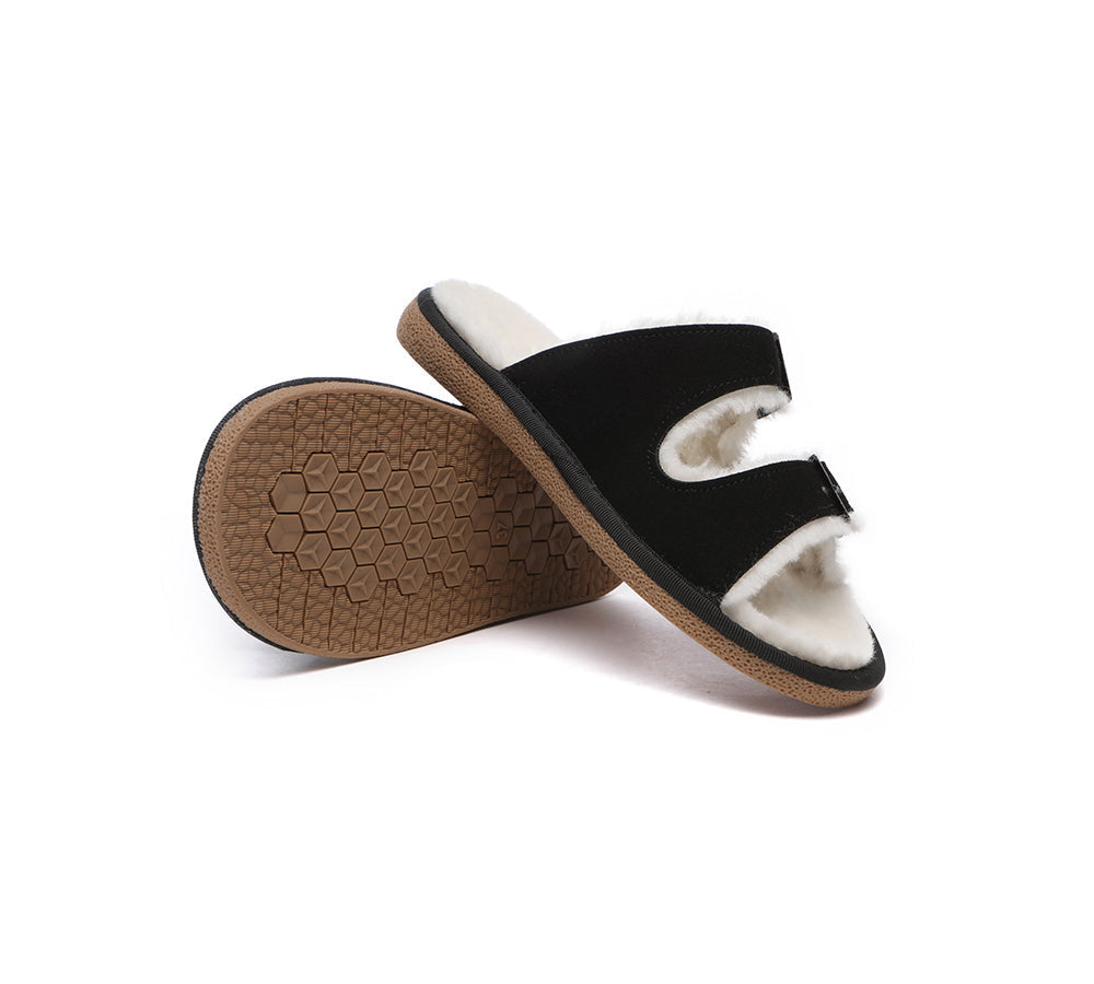 TARRAMARRA® UGG Slippers Adjustable Buckle Slip-on Sandal Slides Alcie