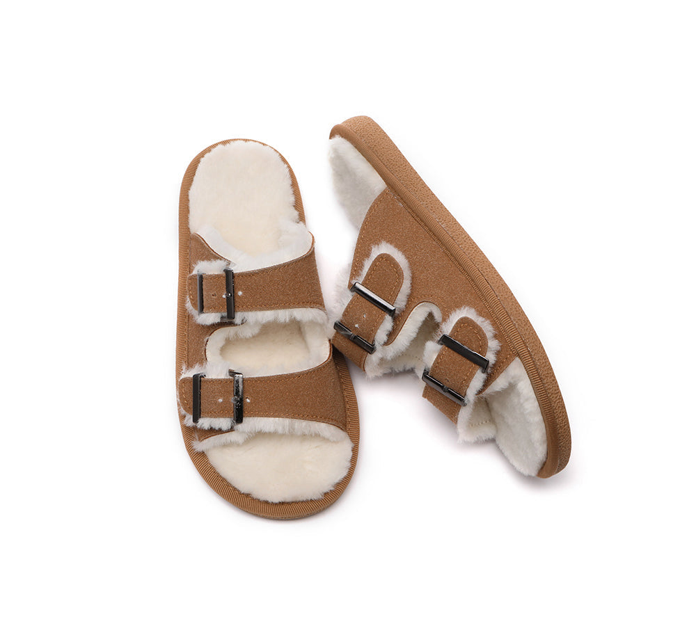 TARRAMARRA UGG Slippers Adjustable Buckle Slip on Sandal Slides