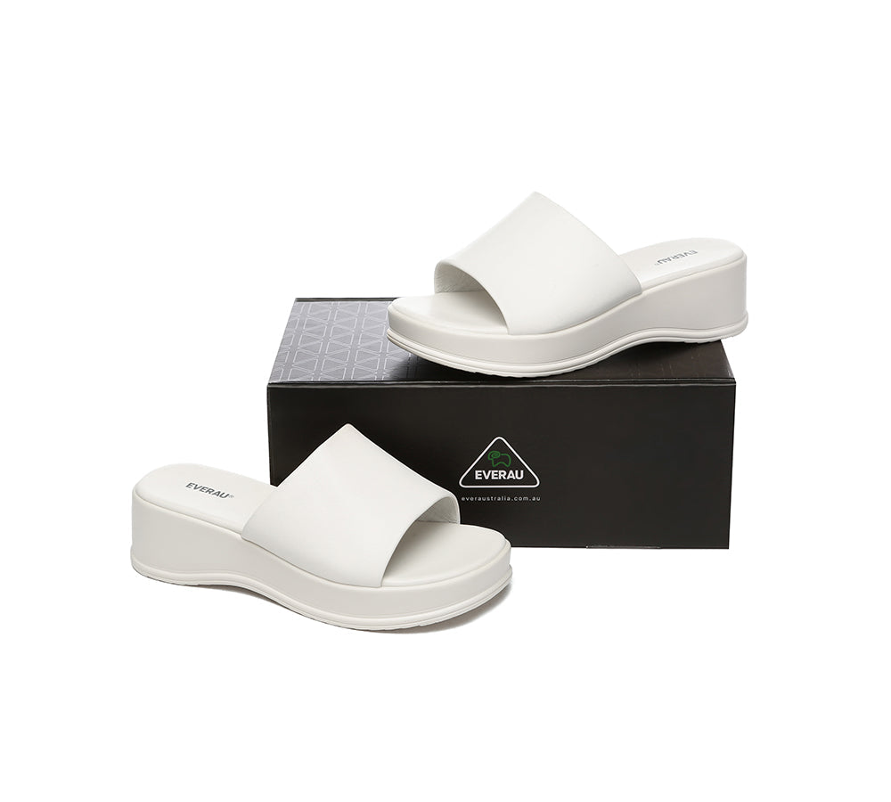 EVERAU® Women Sandal Slides Slip-on Platform Fiona