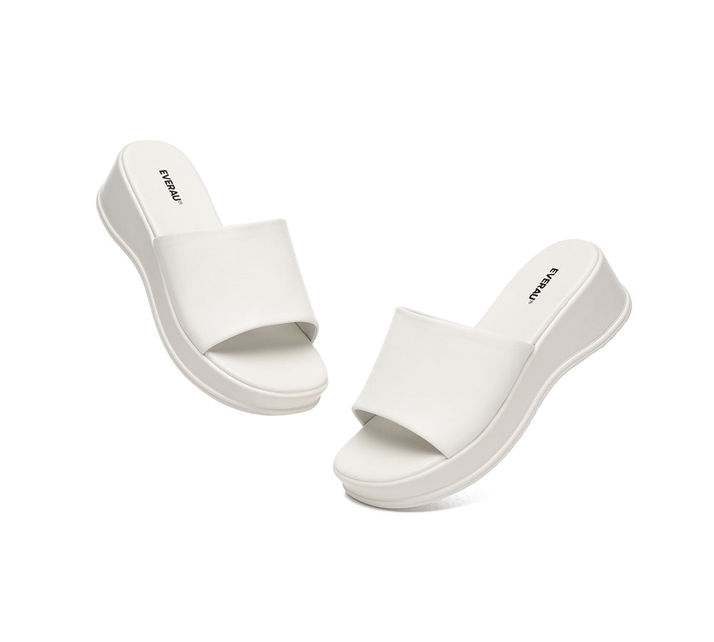 EVERAU® Women Sandal Slides Slip-on Platform Fiona
