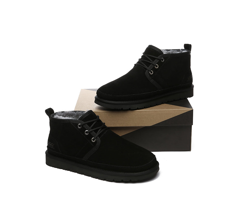 Black ugg clearance boots mens