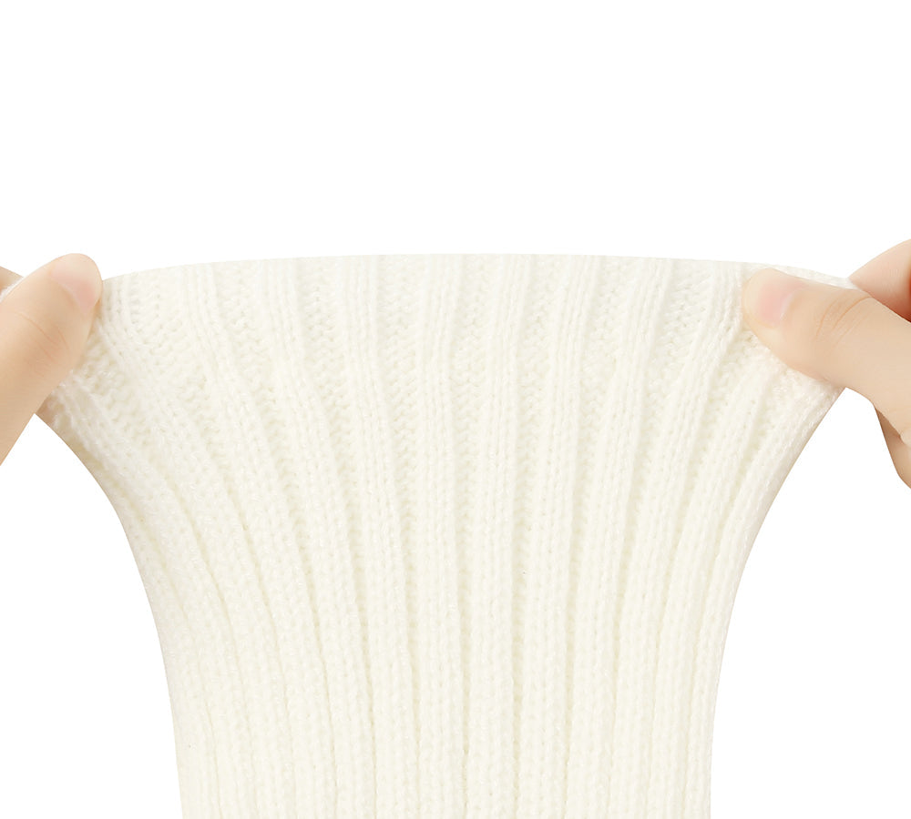 EVERAU® Women Stretchy Ribbed Knit Thick Leg Warmer