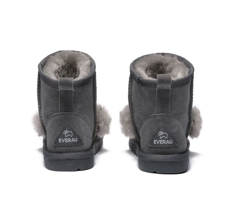 EVERAU® Kid Sheepskin Boots Koala Kids Plus