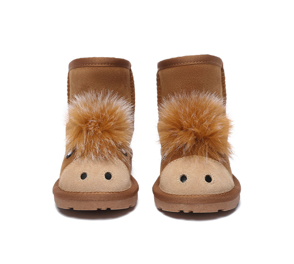 EVERAU® Kid Sheepskin Boots Pony Kids Plus