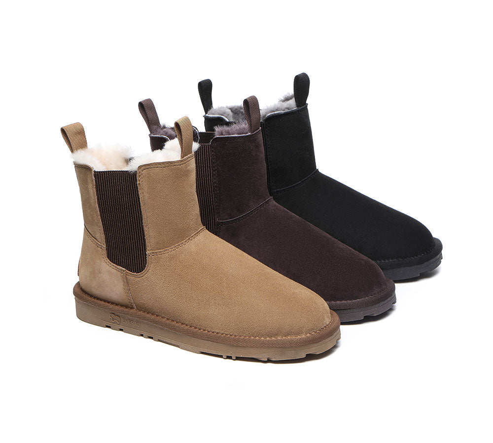 EVERAU® Sheepskin Mini Boots Guildford Men