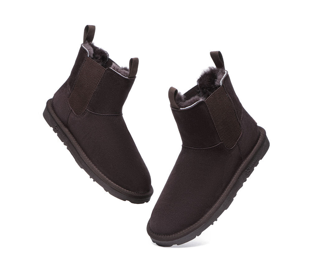 EVERAU® Sheepskin Mini Boots Guildford Men