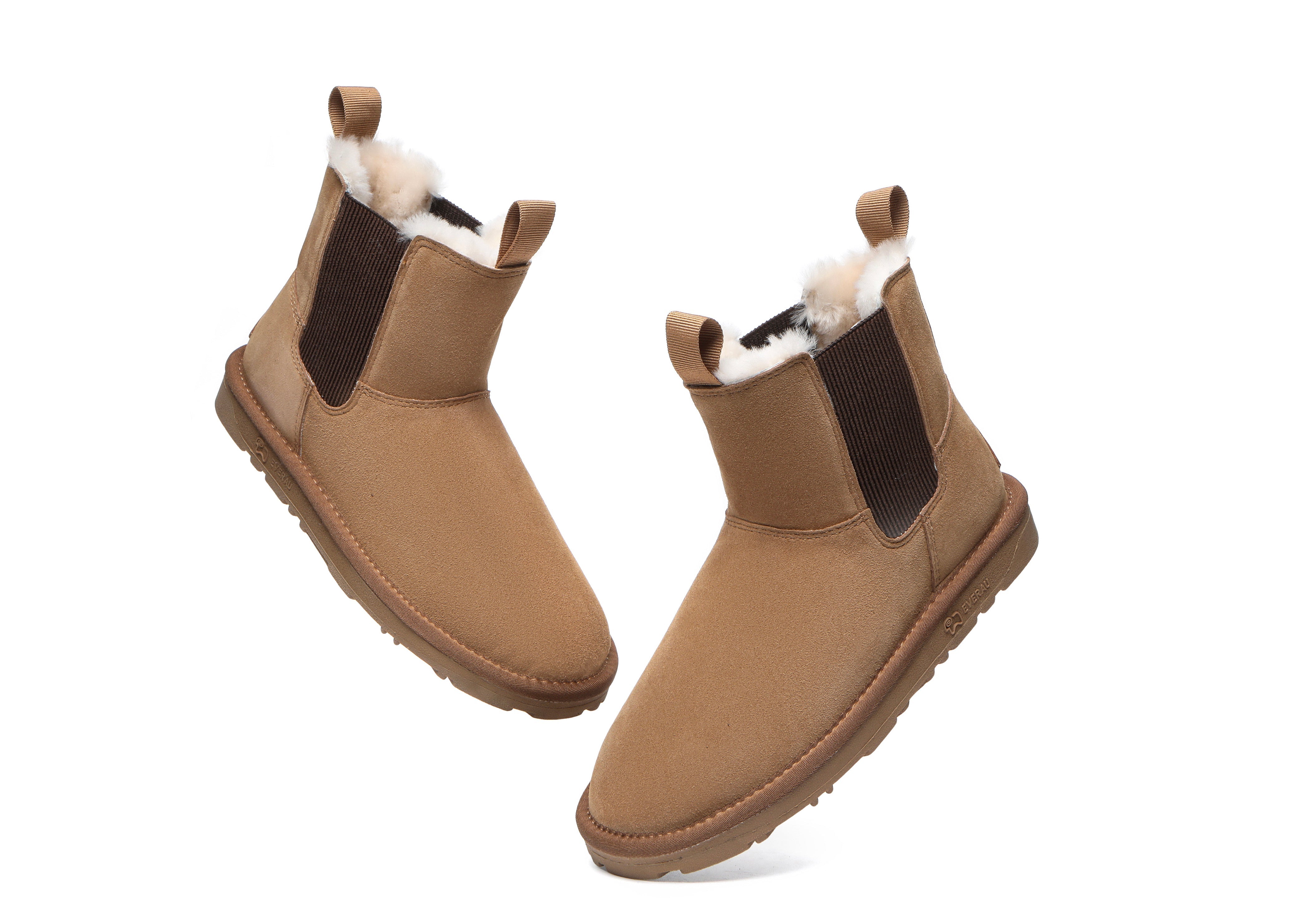 EVERAU® Sheepskin Mini Boots Guildford Men