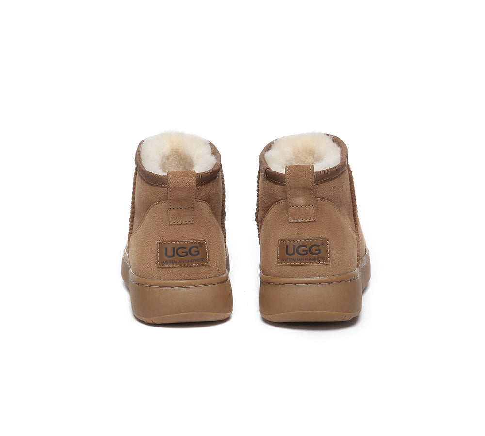 AUSTRALIAN SHEPHERD® UGG Boots Sheepskin Wool Ankle Ultra Mini Outdoor Boots