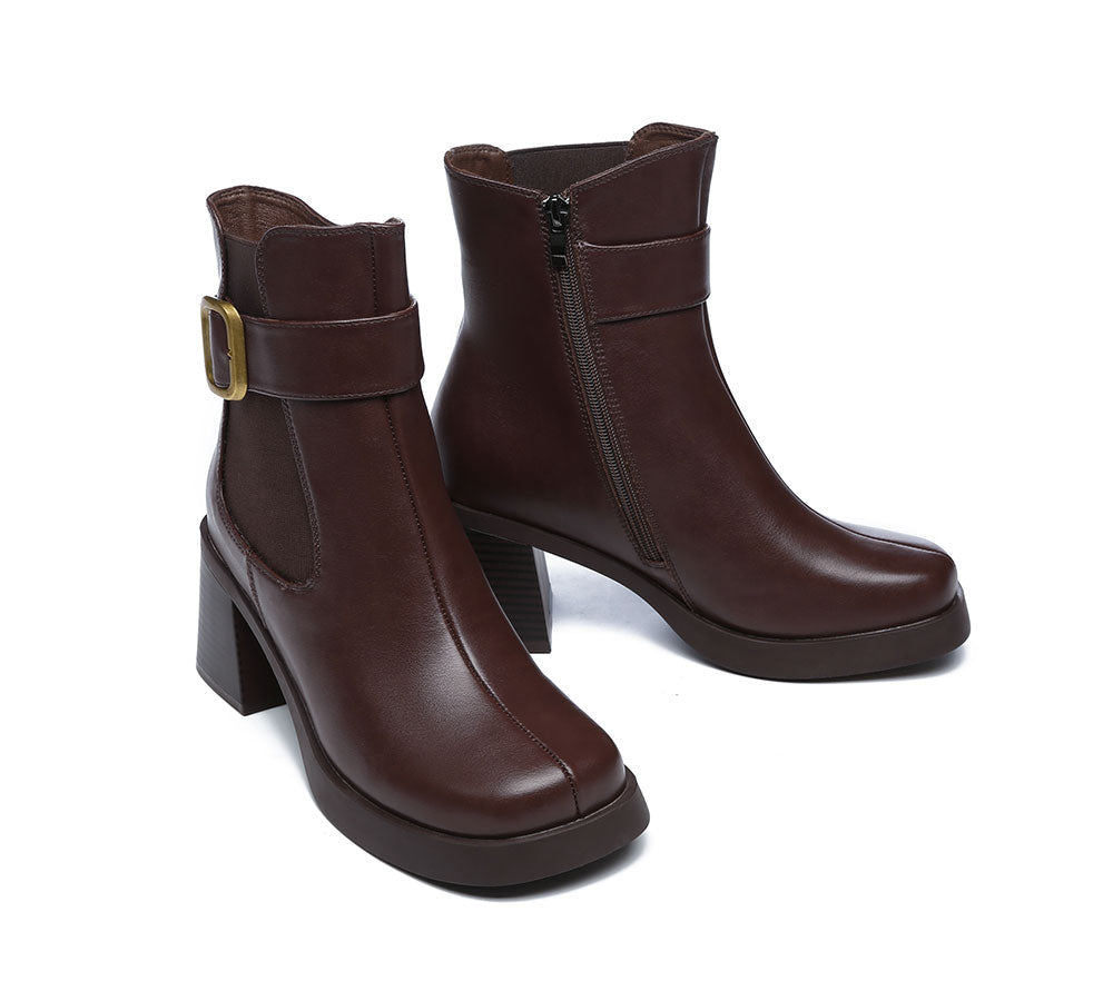 TARRAMARRA® Women's Leather Heels Ankle Boots Jane